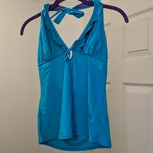 Teal swim top